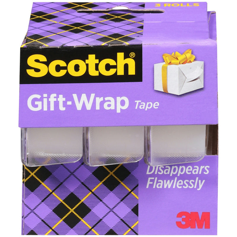 Scotch Scotch Gift Wrap Tape, 3/4 In. X 300 In Office Tape Medium Purple