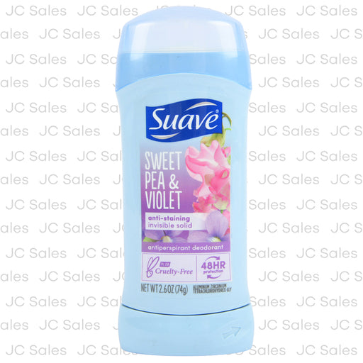 Suave Suave Solid Antiperspirant Deodorant 2.6oz - Sweet Pea & Violet Deodorant White Smoke