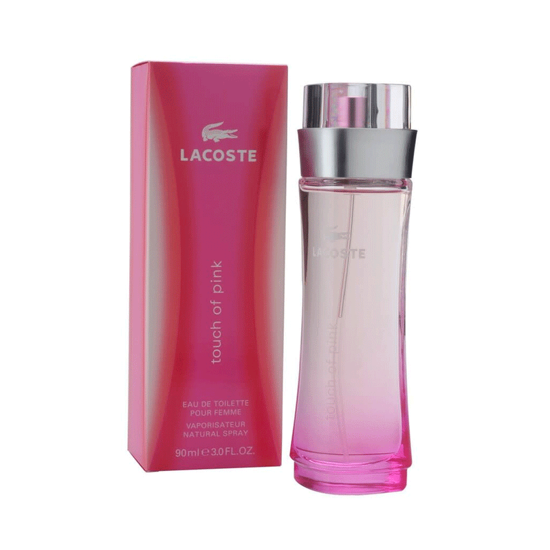 Lacoste Lacoste Touch of Pink Eau de Toilette Spray – 90 mL (3.0 Fl Oz) Perfume & Cologne White Smoke