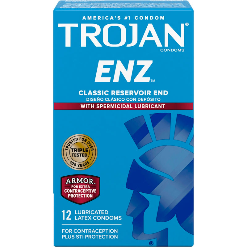 Trojan Trojan Spermicidal Lubricated Premium Latex Condoms Condoms Light Sea Green