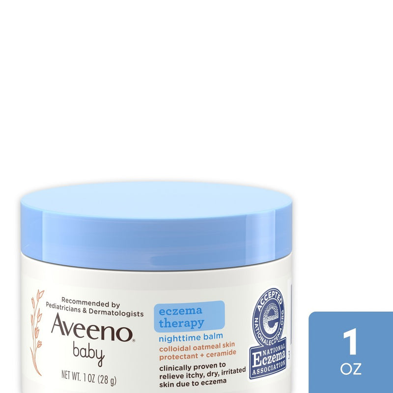 Aveeno Baby Aveeno Baby Eczema Therapy Nighttime Balm 1 Oz Baby & Toddler Furniture White Smoke