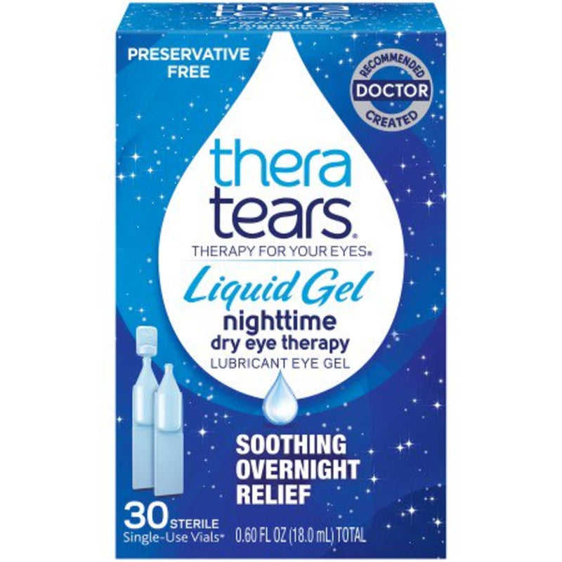 TheraTears TheraTears Lubricant Eye Gel Nighttime Sterile Units 30Ct Eye Drops & Lubricants White Smoke