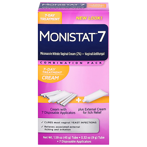 Monistat Monistat Vaginal Antifungal, 7 Day Treatment, Cream, Combination Pack Personal Care Pink