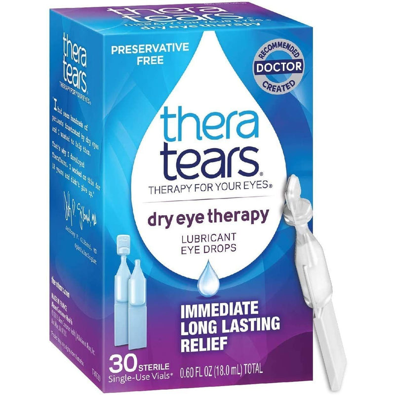 TheraTears TheraTears Lubricant Eye Drops Dry Therapy - 0.02 Fluid Ounce Eye Drops & Lubricants White Smoke