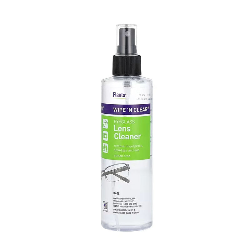 Flents Flents Wipe 'N Clear, Lens Cleaner, Eyeglass, 8 Fl Oz Personal Care White Smoke