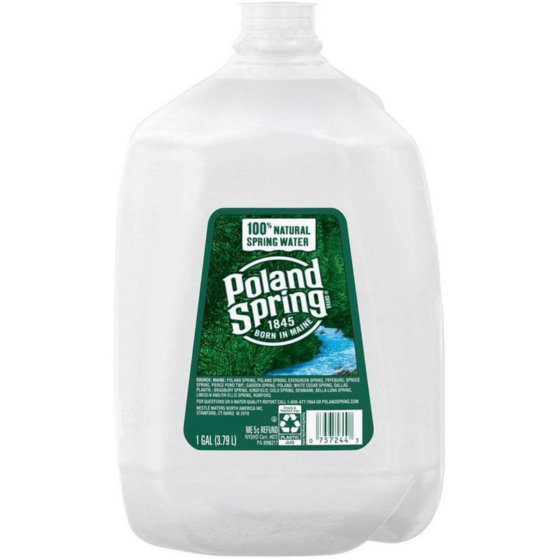 Poland Spring Poland Spring Brand 100% Natural Water, 6 x 1-gallon Plastic Jug Water Lavender