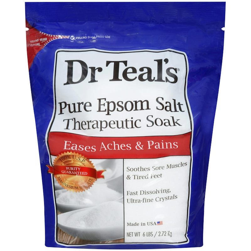Dr Teal's Dr Teal's Therapeutic Soak, Pure Epsom Salt, Eases Aches And Pains 6 Lb Bath & Body White Smoke
