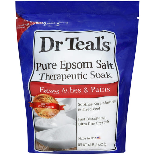 Dr Teal's Dr Teal's Therapeutic Soak, Pure Epsom Salt, Eases Aches And Pains 6 Lb Bath & Body White Smoke