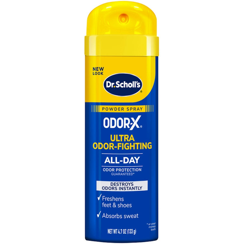 Dr. Scholl's Dr. Scholl's Powder Spray, Ultra Odor Fighting, All Day 4.7 Oz Foot Care Midnight Blue