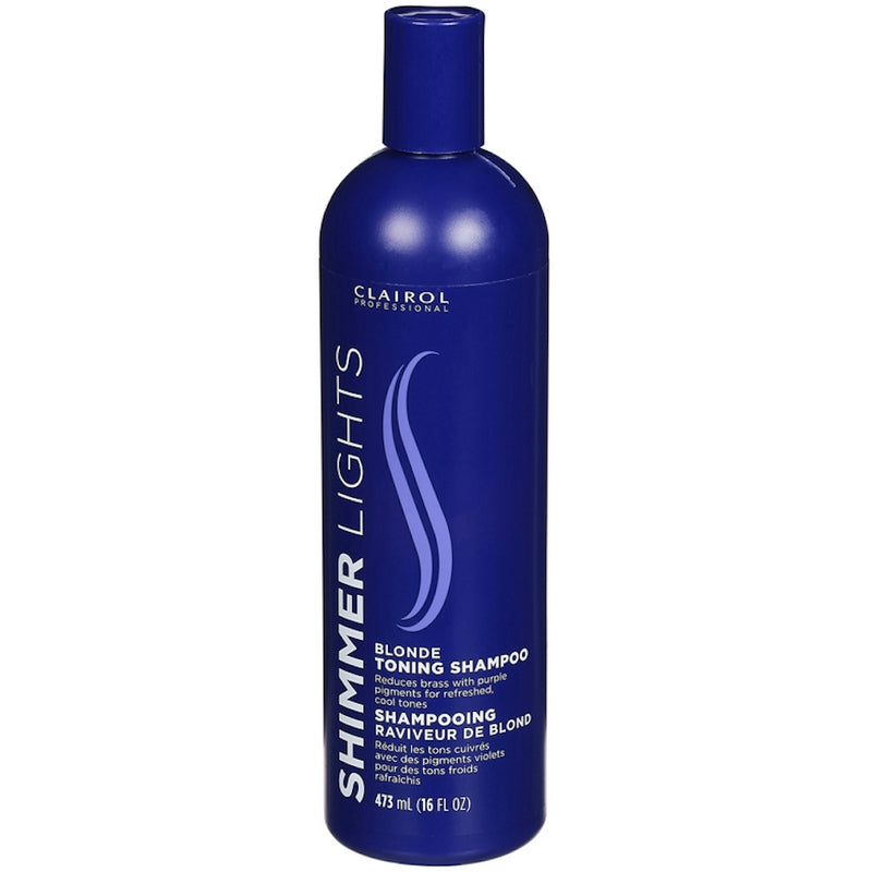 Clairol Clairol Professional Shimmer Lights Blonde Toning Shampoo, 16 Oz Shampoo Midnight Blue