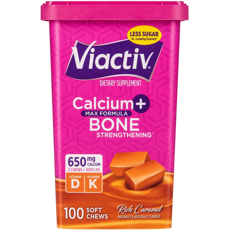 Viactiv Viactiv Calcium Plus D Dietary Supplement Soft Chews - Caramel - 100ct Vitamins & Supplements White Smoke