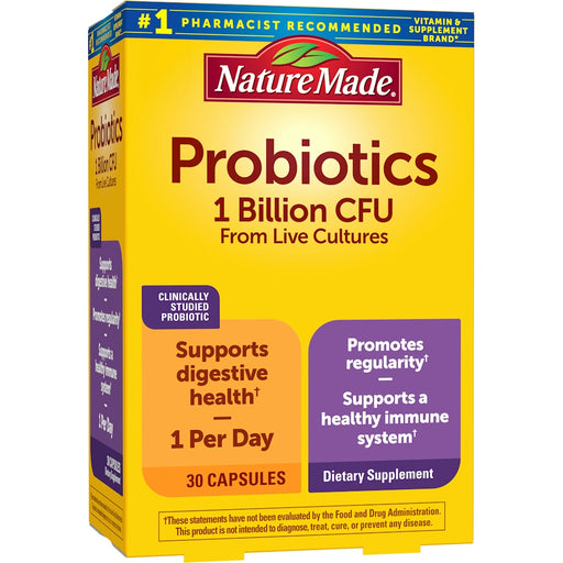 Nature Made Nature Made 1B CFU Probiotic Capsules - 30ct Health & Beauty Gold