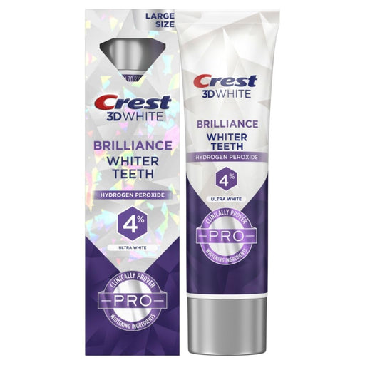 Crest Crest Toothpaste, Anticavity, Fluoride, Ultra White, Brilliance, Large Size 3.8 Oz Toothpaste White Smoke