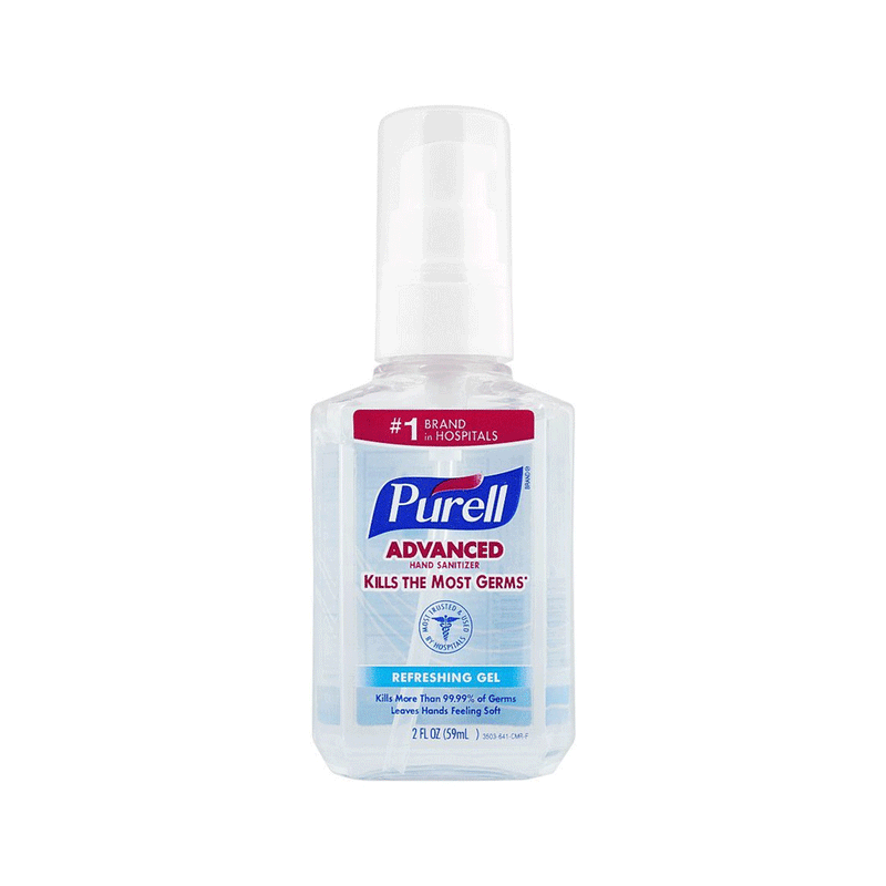 Purell Purell Hand Sanitizer, Advanced, Ocean Kiss 2 Oz Hand Sanitizers & Wipes Light Gray