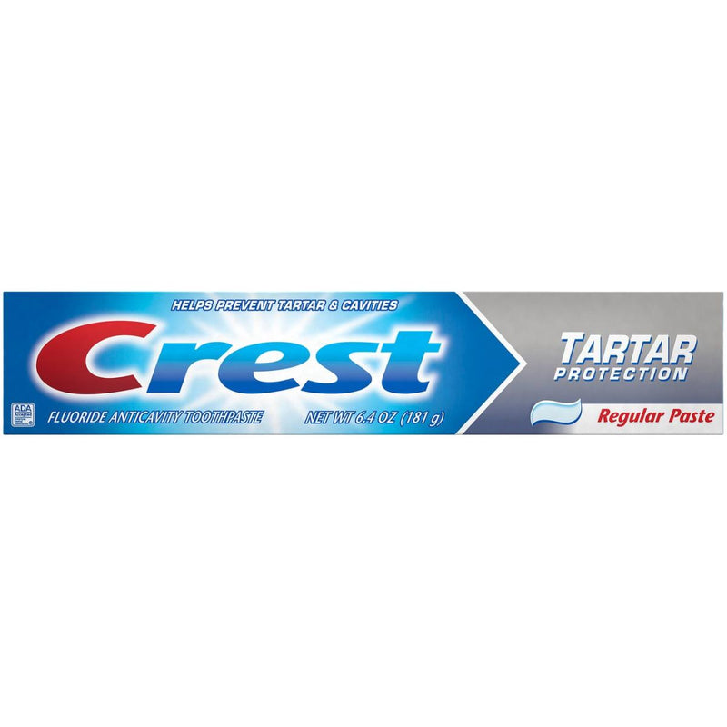 Crest Crest Tartar Protection Toothpaste, Fluoride Anticavity, Regular Paste Toothpaste Dark Gray