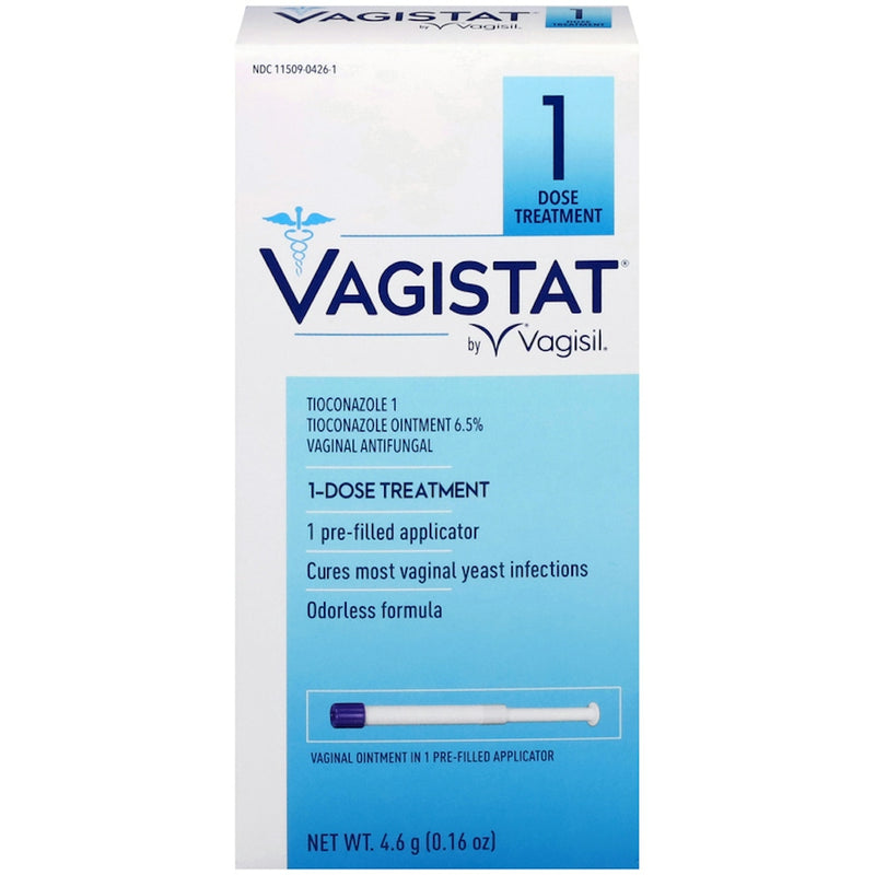 Vagistat Vagisil Vagistat 1-Dose Yeast Infection Treatment, Tioconazole Ointment 6.5% Medicine & Drugs Lavender