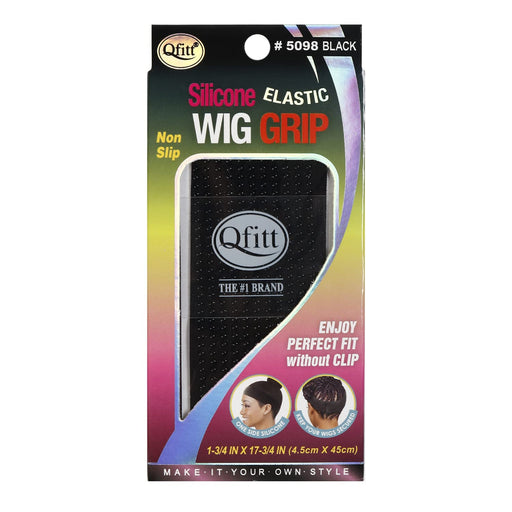 VIP Extensions Qfitt EBO Silicone Elastic Wig Grip, Non-Slip, Black #5098 Hair Accessories Black Black  (5098)