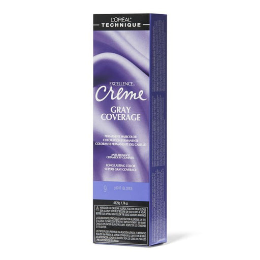 L'Oreal L'Oreal Excellence Creme Gray Coverage Permanent Hair Color 9 Light Blonde Hair Color White Smoke