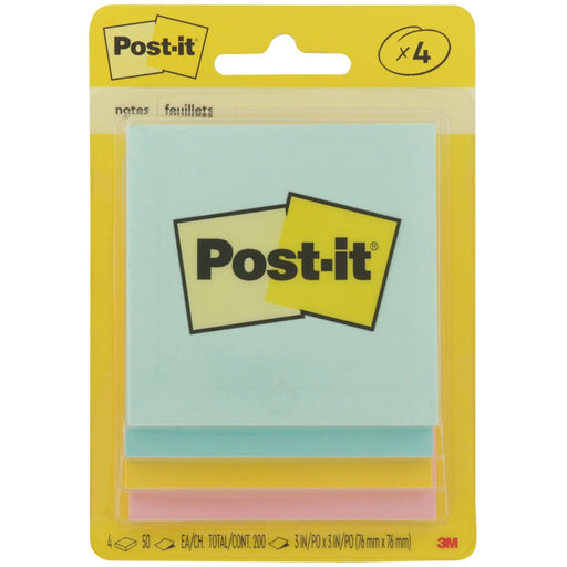 Post-it Post-it Notes Marseille 4 Pads 50 Sheets Each MMM5401 Sticky Notes Gray