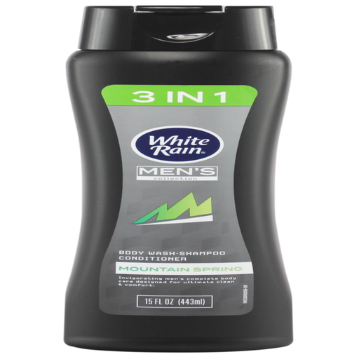 White Rain White Rain Men Fresh Mountain Spring Shampoo + Conditioner + Body Wash 15 Fl Oz Shampoo & Conditioner Dim Gray