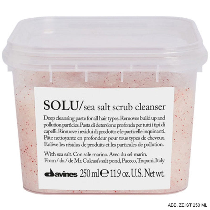 Davines Davines Essential Haircare Solu Sea Salt Scrub Cleanser 250 Ml Scrubs Light Gray