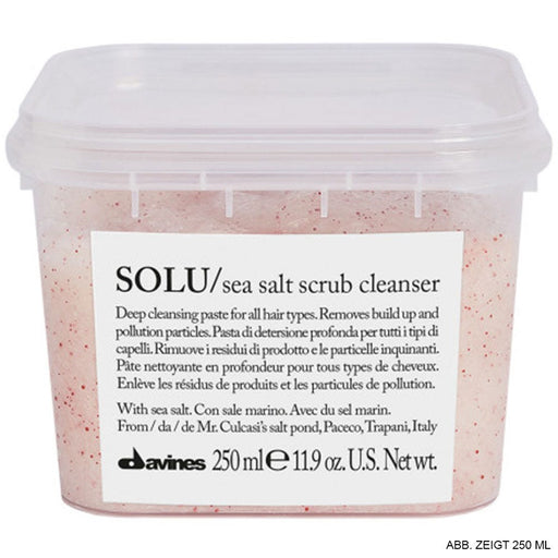 Davines Davines Essential Haircare Solu Sea Salt Scrub Cleanser 250 Ml Scrubs Light Gray