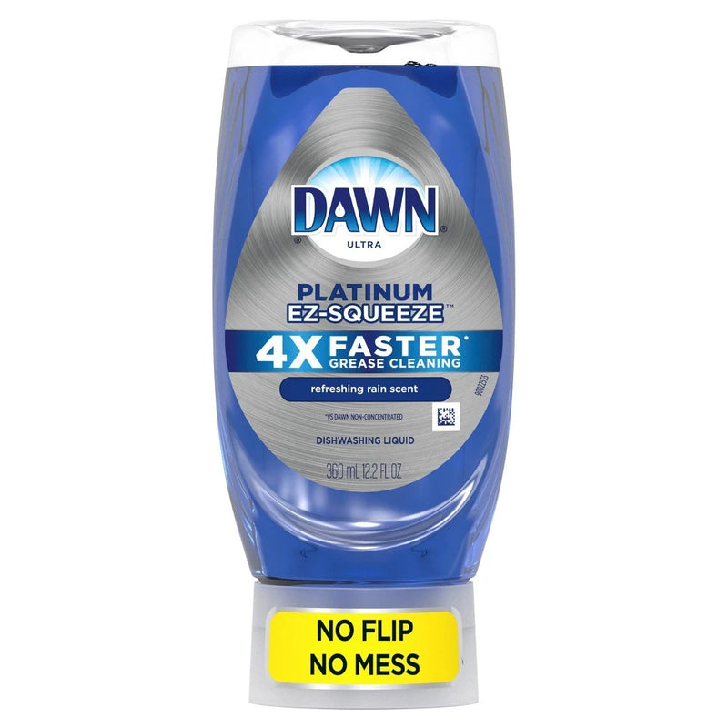 Dawn Dawn Platinum Ez Squeeze Dish Soap Liquid, Fresh Rain, 12.2 Fl Oz Dish Detergent & Soap White Smoke