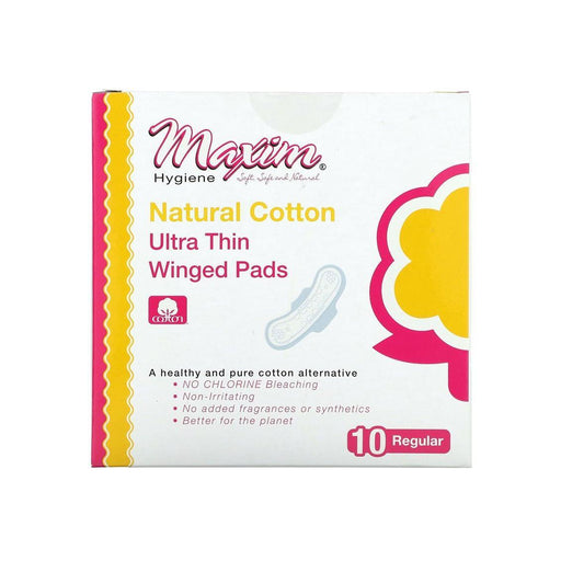 Maxim Maxim Hygiene Products Natural Ultra Thin Winged Pads, Unscented, Daytime Health & Beauty White Smoke