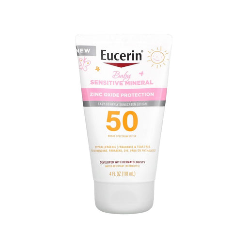 Eucerin Eucerin Sun Sensitive Mineral Baby Sunscreen SPF 50 - 4 Fl Oz Sunscreen White Smoke