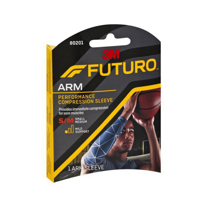 Futuro Futuro Performance Compression Arm Sleeve - Small / Medium Supports & Braces White Smoke