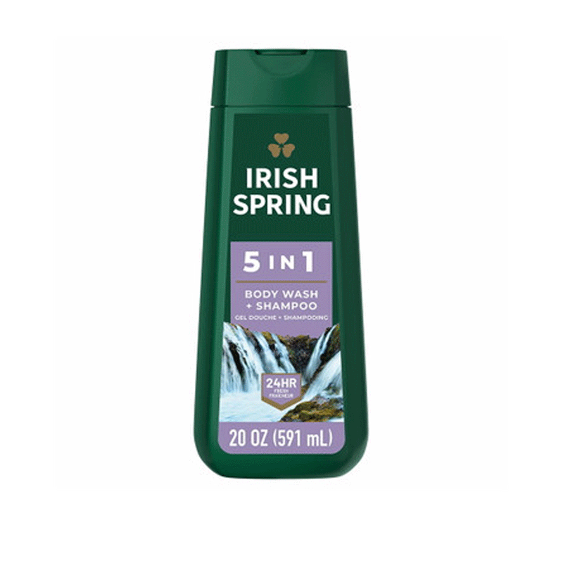 Irish Spring Irish Spring Body Wash + Shampoo, 5 In 1 20 Fl Oz Body Wash Dark Slate Gray
