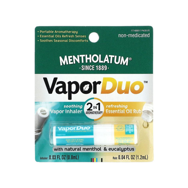 Mentholatum Mentholatum Vapor Inhaler & Essential Oil Rub, With Natural Menthol & Eucalyptus, Soothing, Refreshing, 2 In 1 Aromatherapy Personal Care Dark Slate Gray