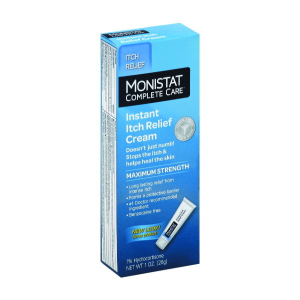 Monistat Monistat Complete Care Itch Relief Cream, Instant, Maximum Strength Health & Beauty Light Sky Blue