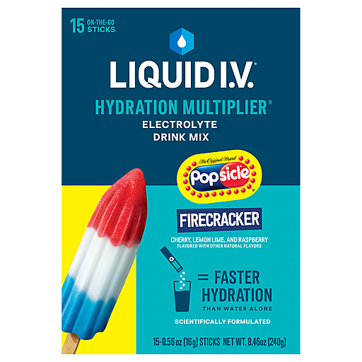 Liquid I.V. Liquid I.V. Electrolyte Drink Mix, Firecracker Powdered Beverage Mixes Dark Slate Gray