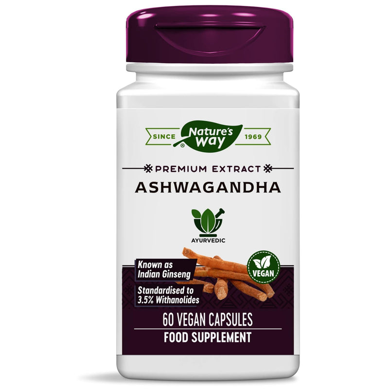 Nature's Way Nwy Ashwagandha, Cp 60Caps Vitamins & Supplements Lavender