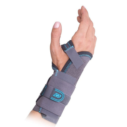 0 Donjoy Advantage Stabilizing Elastic Wrist With Palmer Stay M/L Right Hand Elastic White Smoke