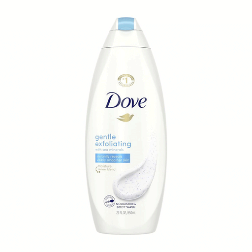 Dove Dove Body Wash, Gentle Exfoliate, Sea Minerals 20 Fl Oz Body Wash White Smoke