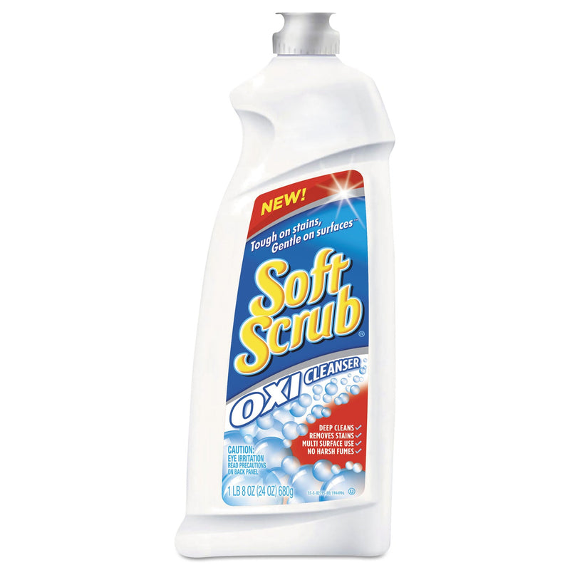 Soft Scrub Soft Scrub Cleanser, With Oxi, Fresh Scent 24 Oz Facial Cleansers White Smoke