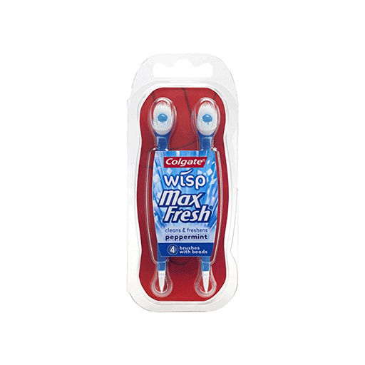 Colgate Colgate Wisp Max Fresh Brushes, With Beads, Peppermint Oral Care White Smoke