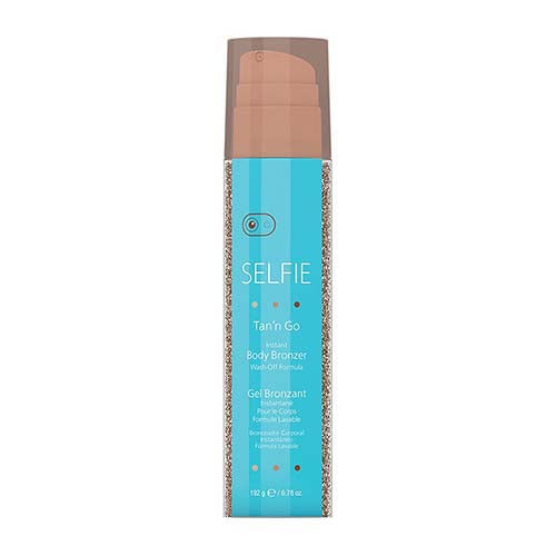 Selfie Selfie Tan 'N Go Instant Body Bronzer Wash Off Formula, 6.78 Oz Tweezers Medium Turquoise