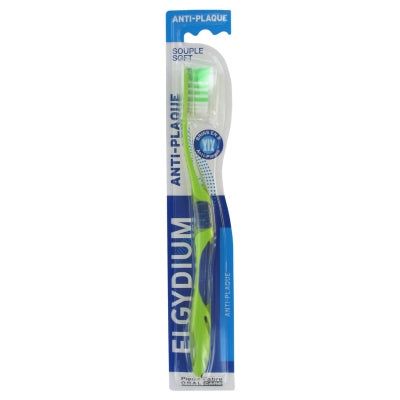 Elgydium Elgydium Supple Anti-Plaque Toothbrush - Colour: Green Toothbrushes White Smoke