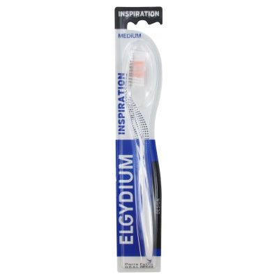 Elgydium Elgydium Inspiration Medium Toothbrush - Colour: White Toothbrushes Light Gray