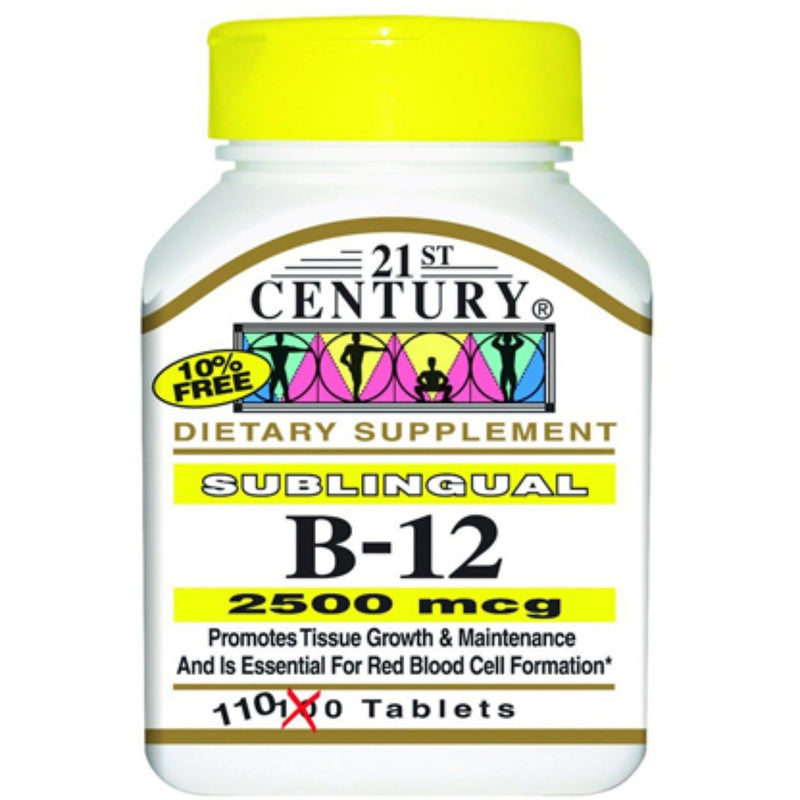 21st Century 21st Century Vitamin B-12  2500 Mcg 110Ct Vitamins & Supplements White Smoke