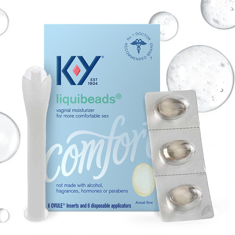 K-Y K-Y Liquibeads Vaginal Moisturizer - 6ct Lotion & Moisturizer White Smoke