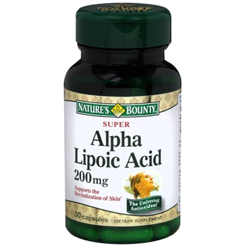 Nature's Bounty Nature's Bounty Super Alpha Lipoic Acid Capsules, 200 Mg Vitamins & Supplements White Smoke