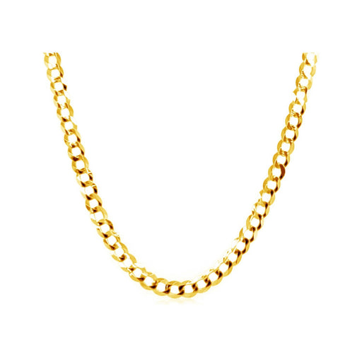 Bids.com 2.4mm 10k Yellow Gold Curb Chain Necklaces White Smoke 16 / Yellow Gold,18 / Yellow Gold,20 / Yellow Gold,One / Yellow Gold