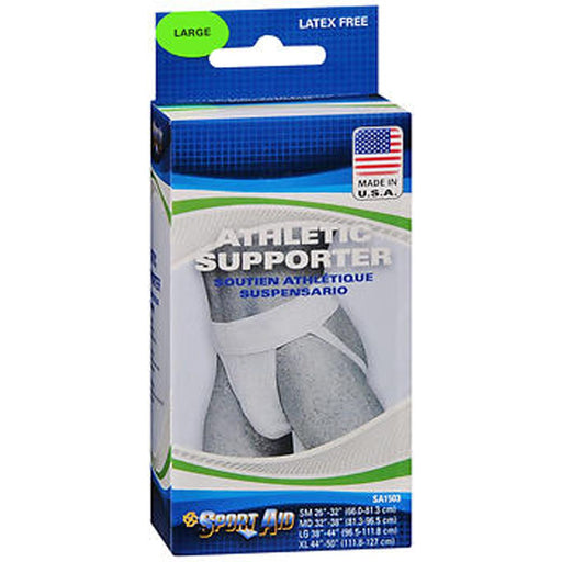 Sport Aid Sport Aid Athletic Supporter, 38 To 44 Inch Waist, Large Clothing Gray