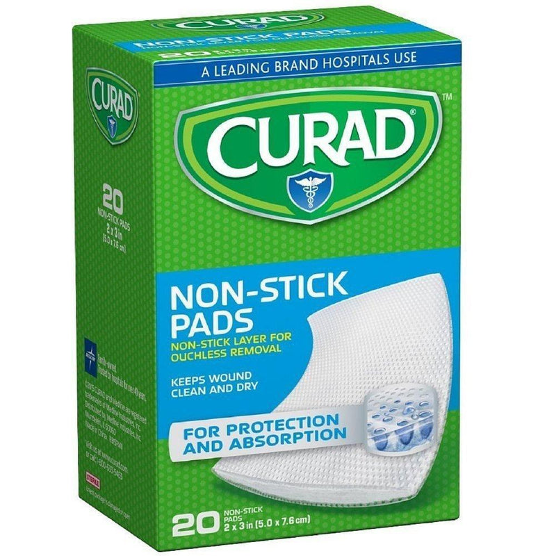Curad Curad Non-Stick Pads 2 X 3 In First Aid Lime Green