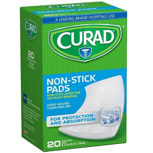 Curad Curad Non-Stick Pads 2 X 3 In First Aid Lime Green