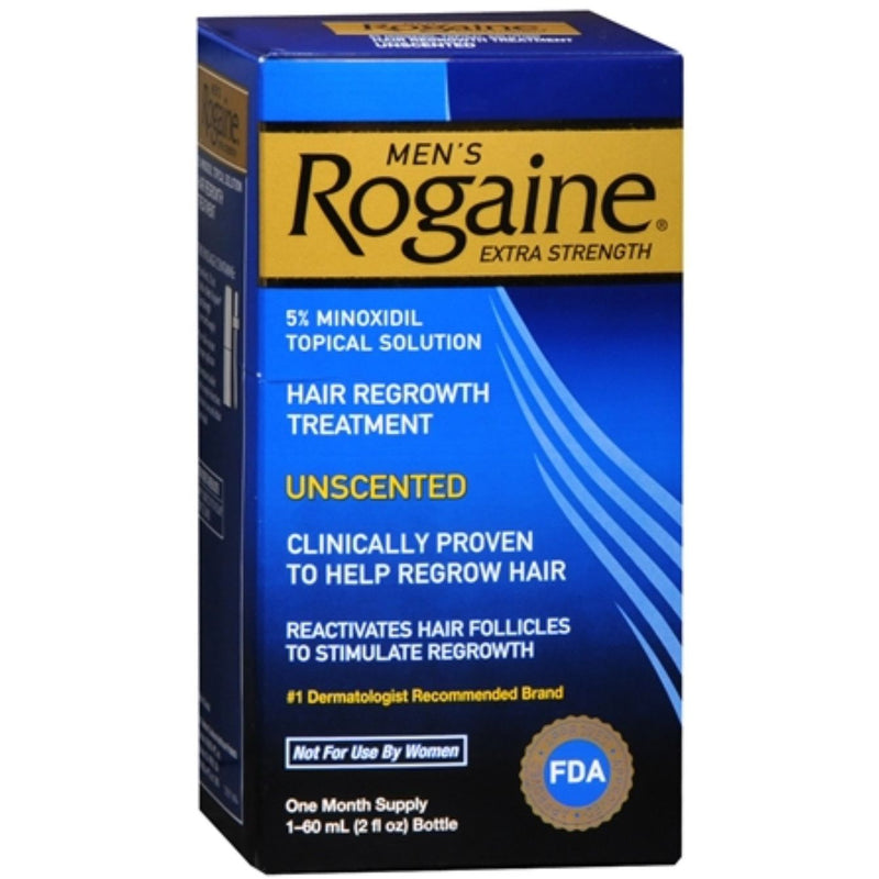 Rogaine Rogaine® Men's Extra Strength Topical Solution – 5% Minoxidil (2 fl oz) Hair Care Black